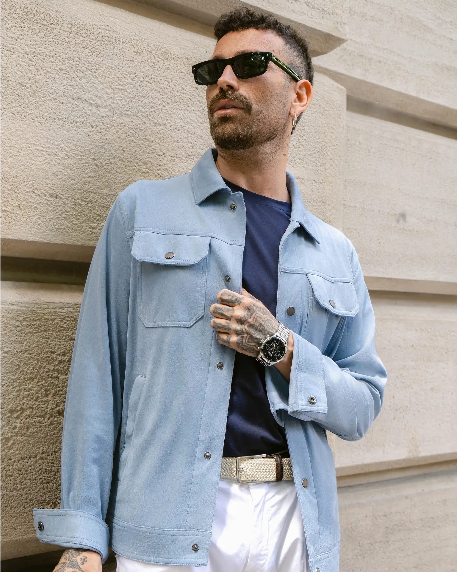 Giacca in dainetto scamosciato design "S4 Jackets" lifestyle - Archivio Tessile