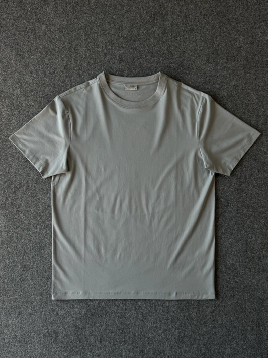 T-shirt in cotone con stampa dietro grigio | Archivio Tessile