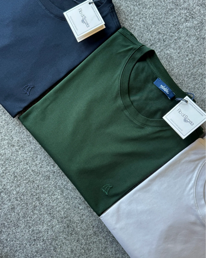 T-shirt in filo di scozia tre colori alta qualità - Archivio Tessile