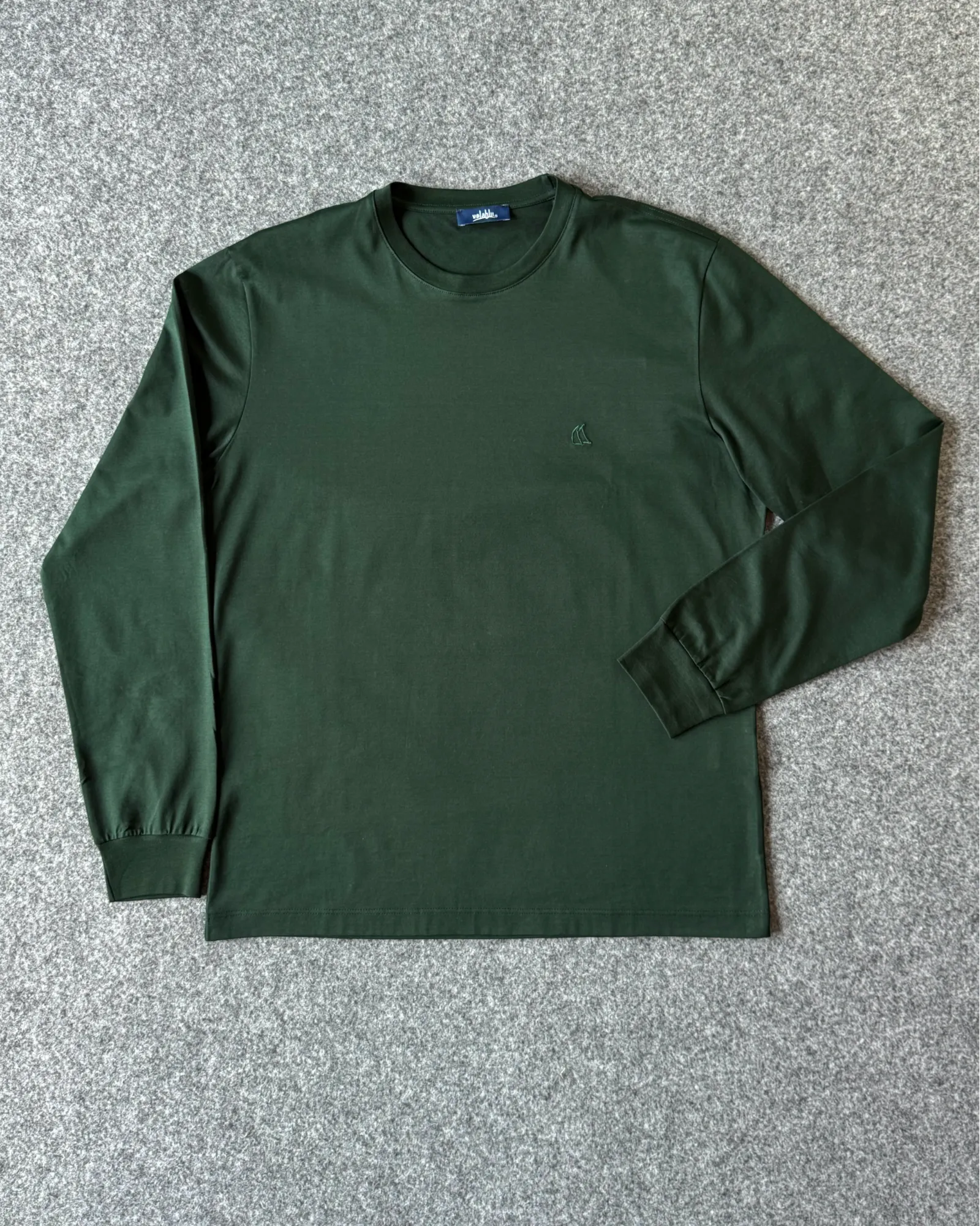 T-shirt in filo di scozia verde alta qualità Made in Italy - Archivio Tessile