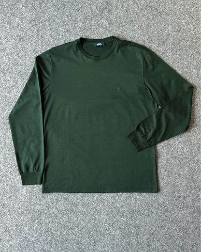T-shirt in filo di scozia verde alta qualità Made in Italy - Archivio Tessile