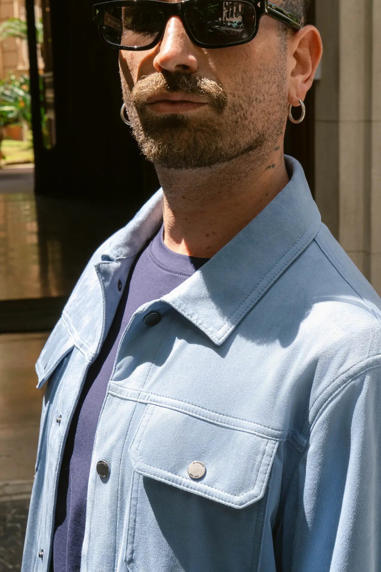 Dettagli giacca in dainetto scamosciato design "S4 Jackets" - Archivio Tessile