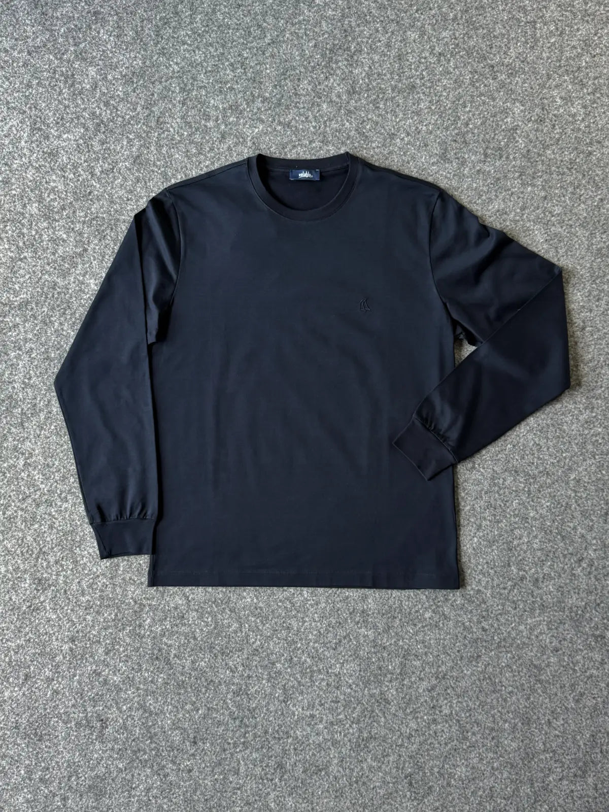 T-shirt in filo di scozia blu Made in Italy alta qualità - Archivio Tessile