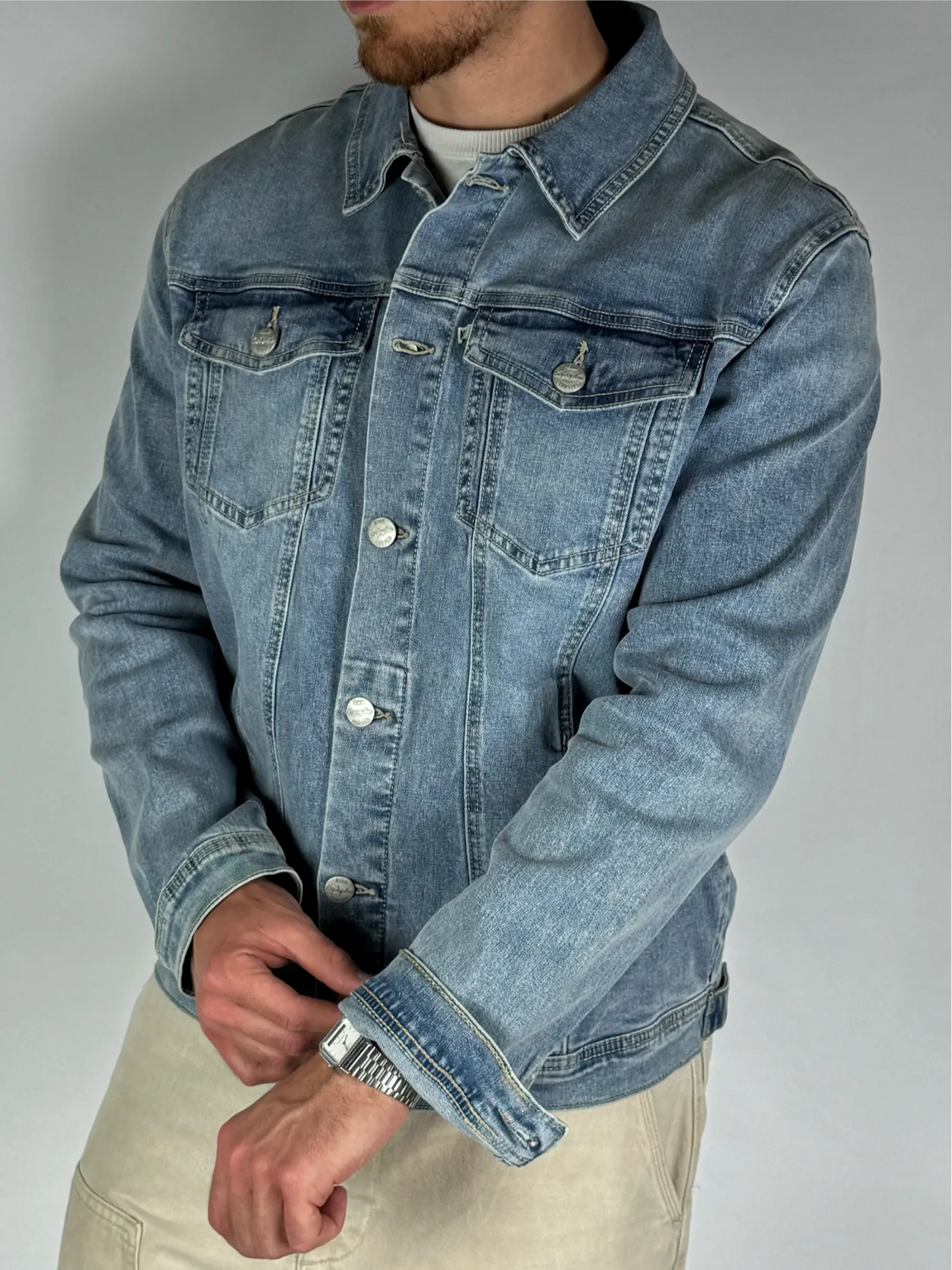 Vestibilità giacca denim KeyJey - Archivio Tessile