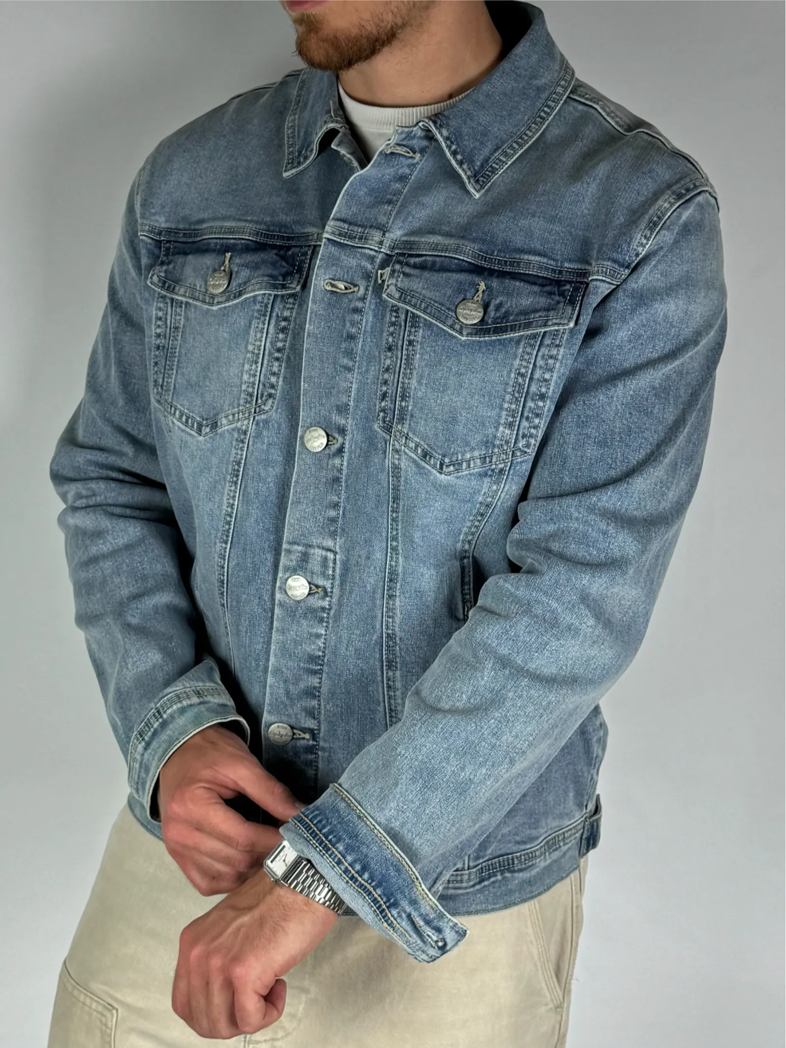 Vestibilità giacca denim KeyJey - Archivio Tessile