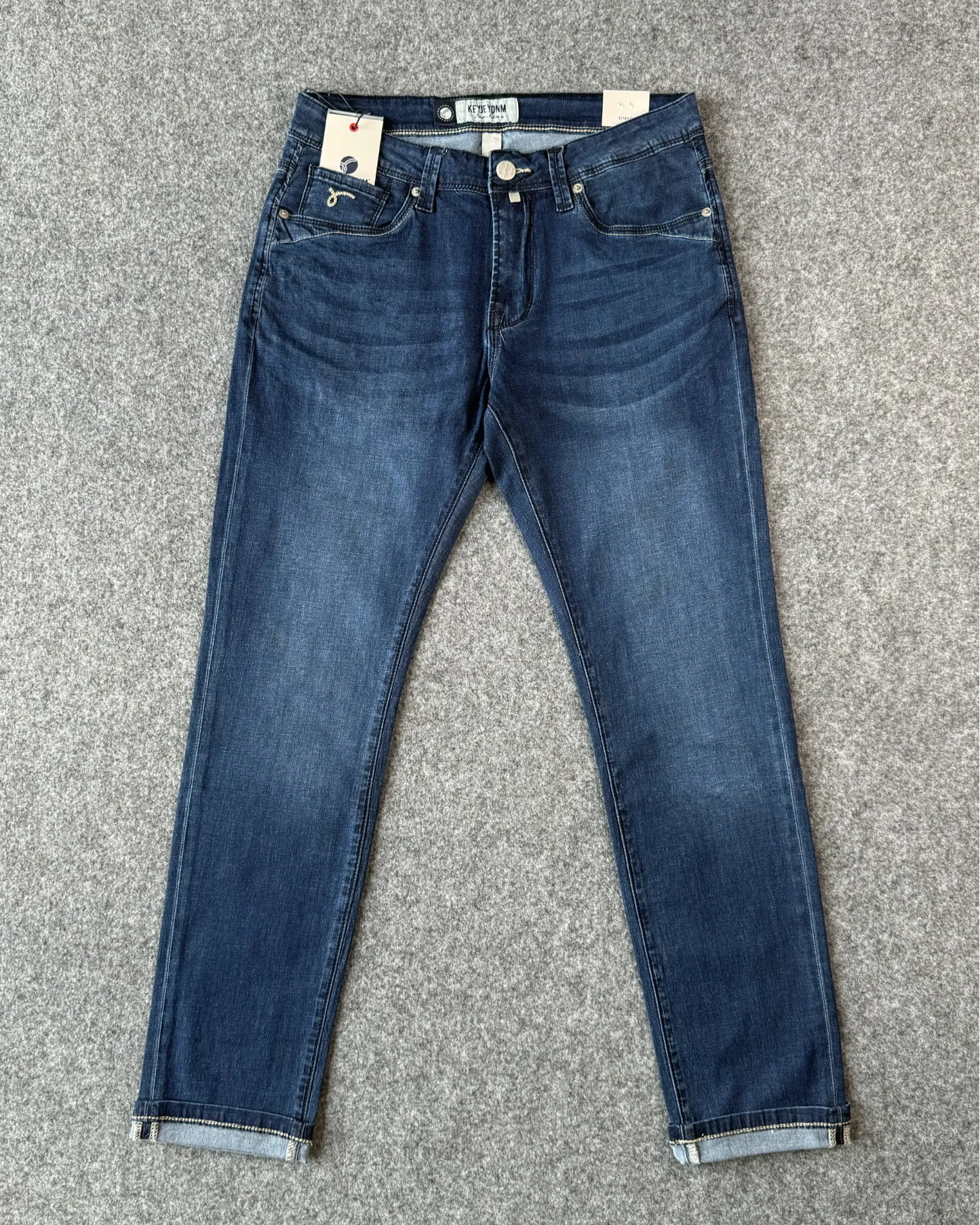 Jeans slim fit blu in tessuto light - Archivio Tessile