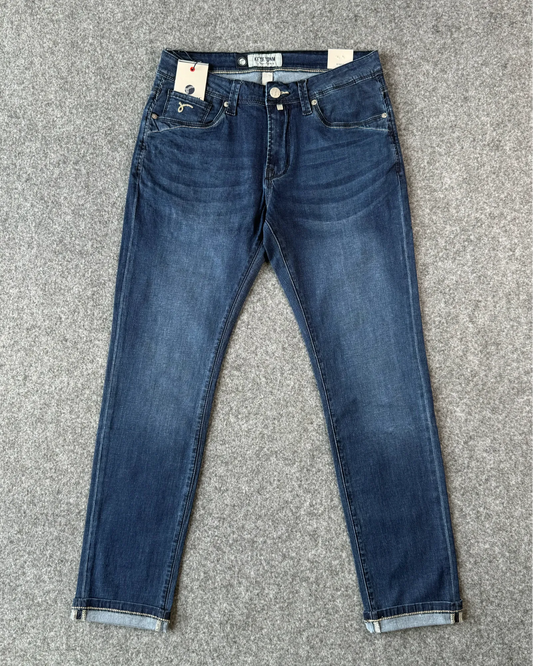 Jeans slim fit blu in tessuto light - Archivio Tessile