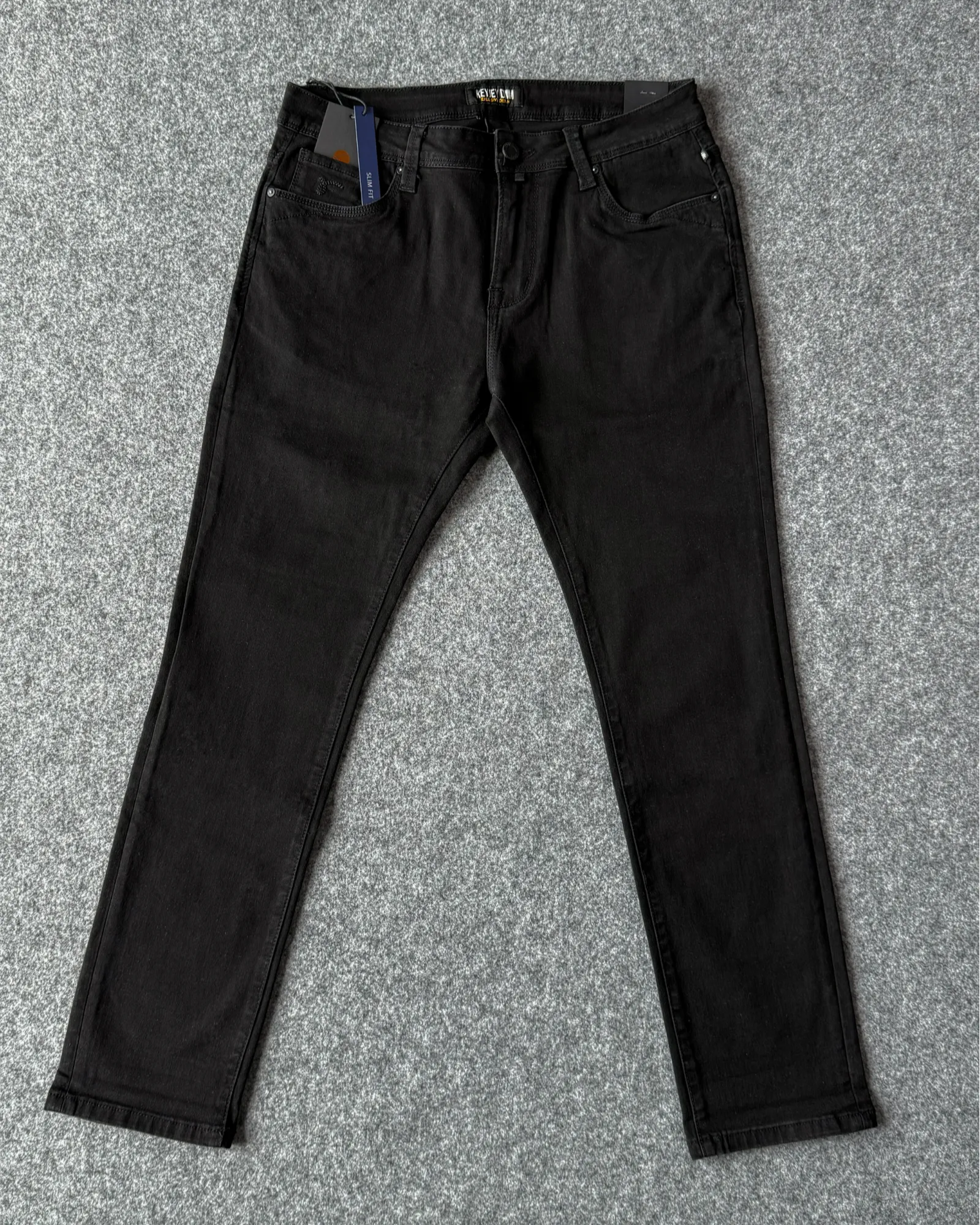 Jeans slim fit nero KeyJey DNM - Archivio Tessile