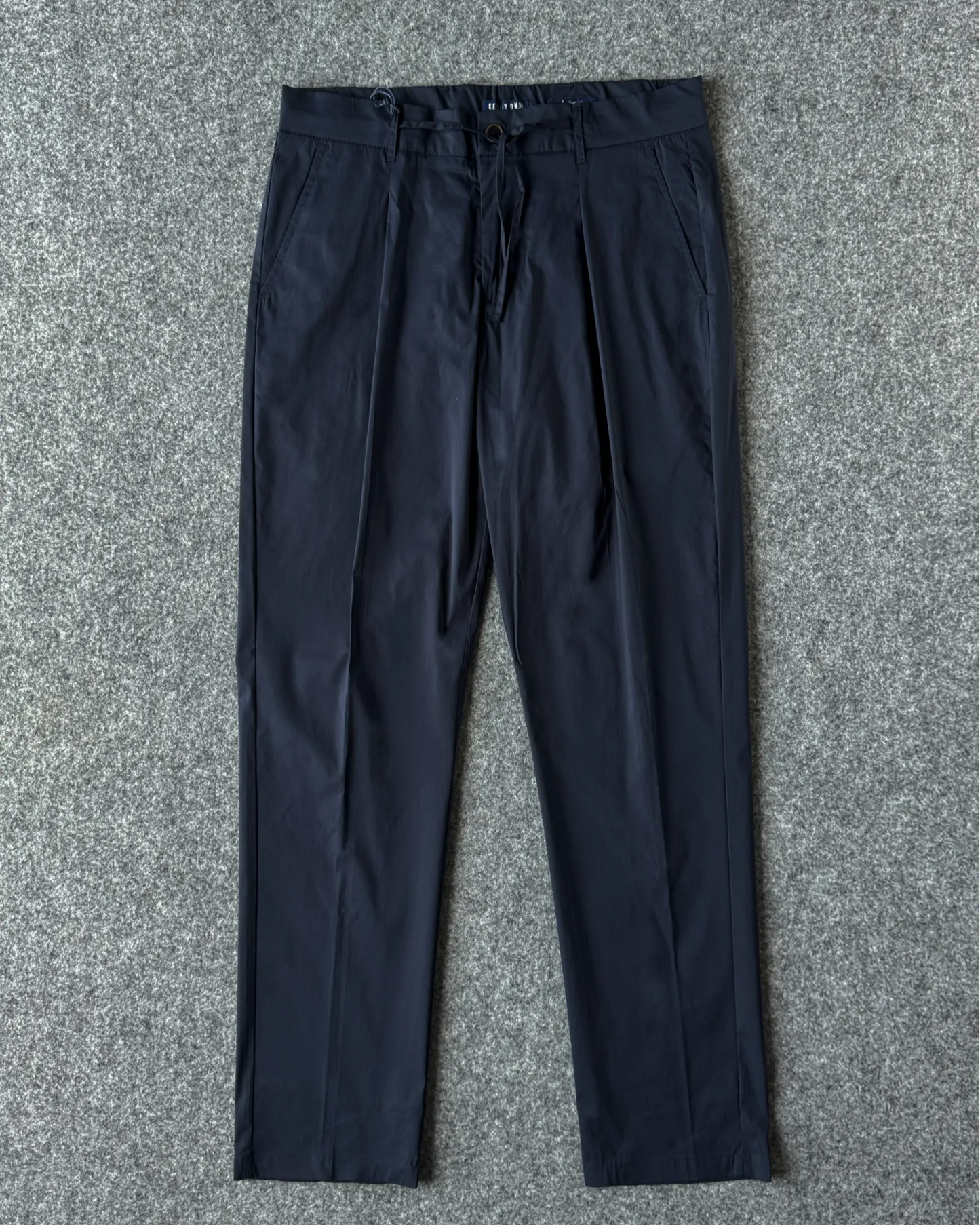 Pantalone con cintura elastica blu KeyJey DNM - Archivio Tessile