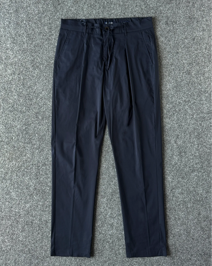 Pantalone con cintura elastica blu KeyJey DNM - Archivio Tessile