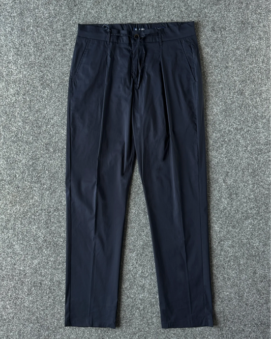 Pantalone con cintura elastica blu KeyJey DNM - Archivio Tessile
